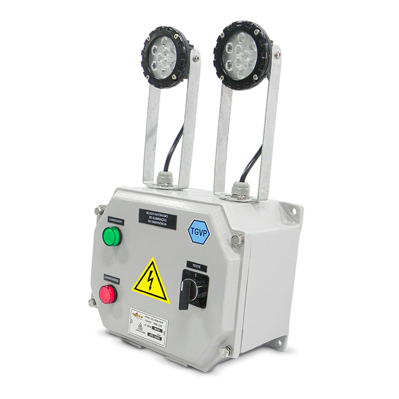 LUMIN&Aacute;RIA DE EMERG&Ecirc;NCIA - BLOCO AUT&Ocirc;NOMO - TMR-BALED-02