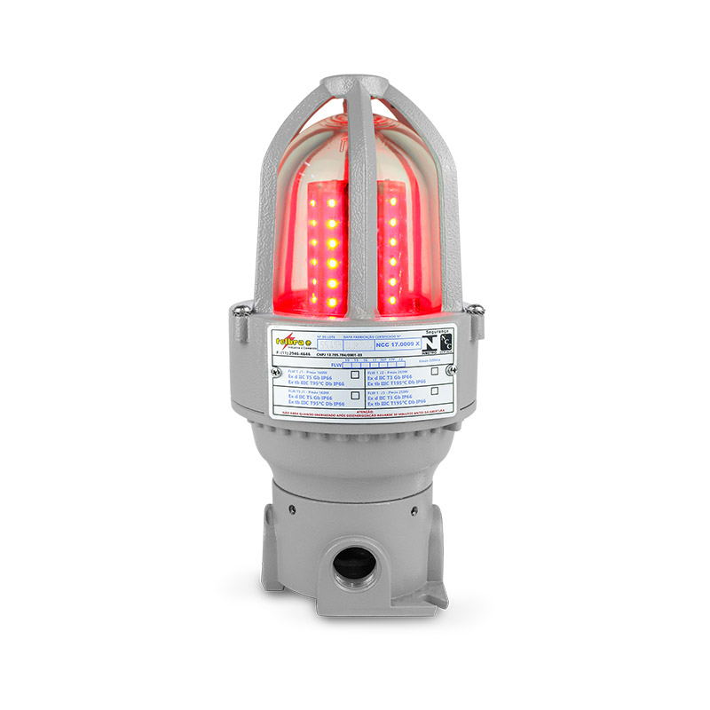 LUMIN&Aacute;RIA DE SINALIZA&Ccedil;&Atilde;O Ex db Ex tb Ex eb - TLW1/1GLED